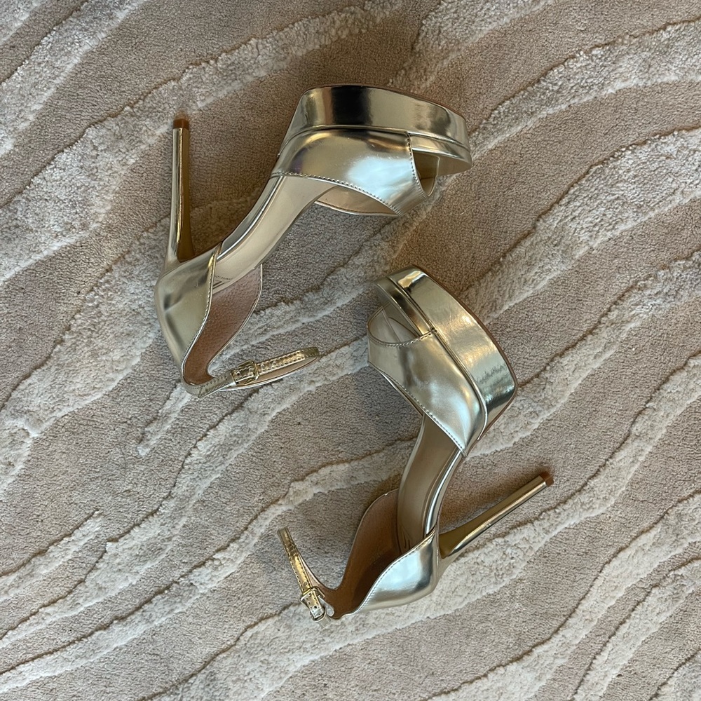 JLo Gold Heels